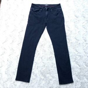 Steve’s Jeans Mens Size 30x32 Black Slim Straight Dark Wash Denim